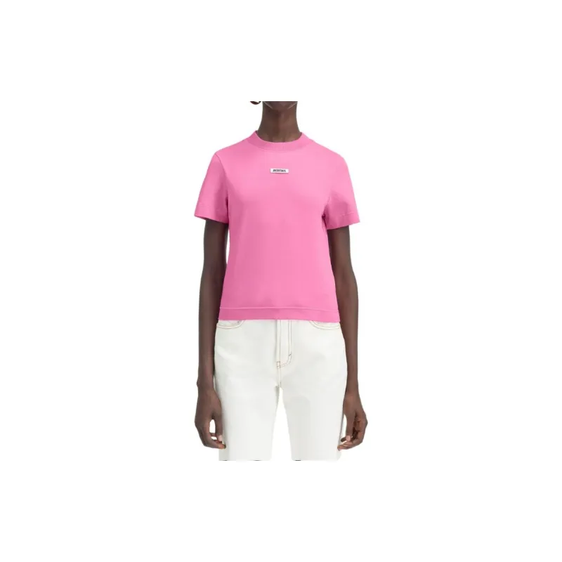 Jacquemus Gros Grain Logo patch T shirt-1