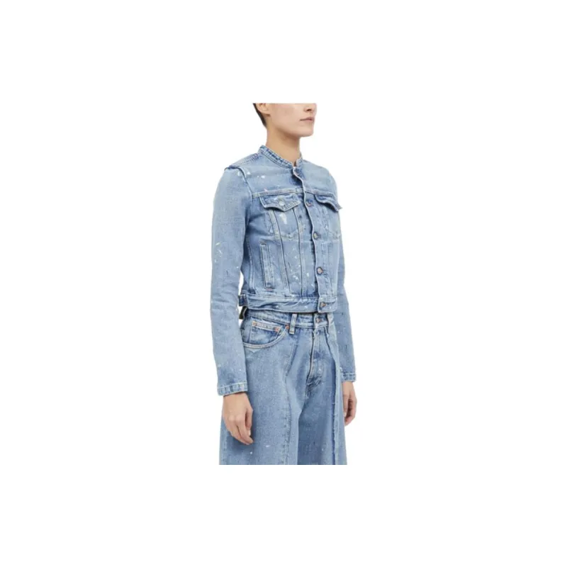 MM6 Maison Margiela Button Up Denim Jacket-3