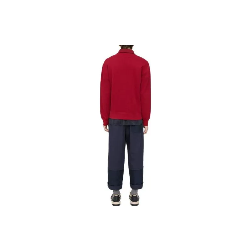 THEORY Designer Co-authored Collection Polo Shirts Men Gemstone Red-2