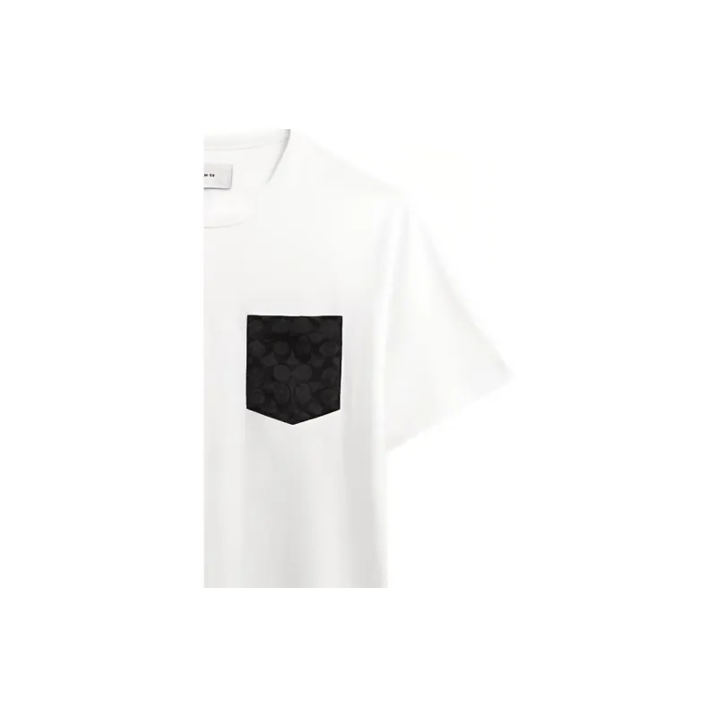 COACH T Shirts Men White-5