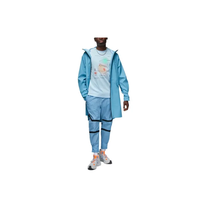 Jordan T Shirts Men Light Blue-2