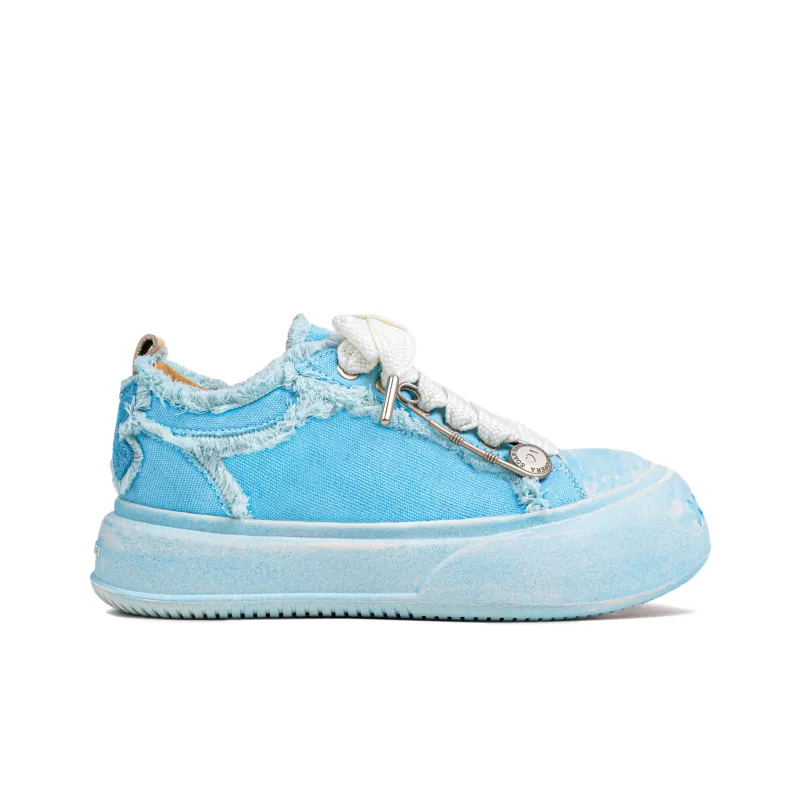 SOAP OPERA Wiping Color Series Low Top Canvas Shoes Unisex Crushed Ice Blue Box-3