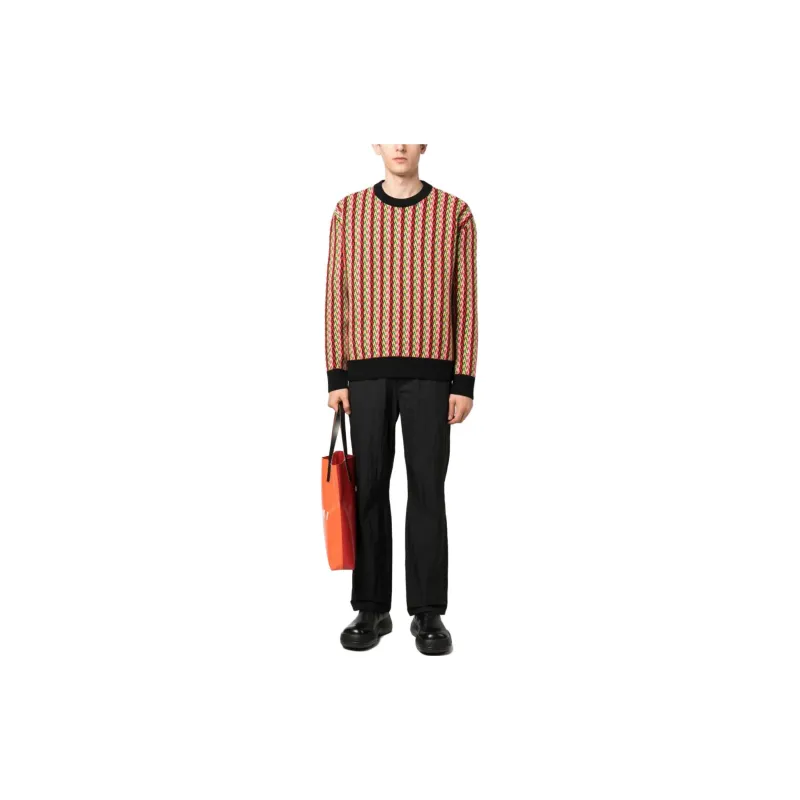 Lanvin Chevron Motif Crewneck Jumper-2