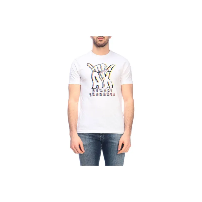 ARMANI EXCHANGE T Shirts Men White-2
