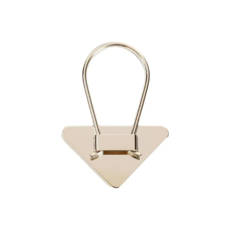 PRADA Triangle Logo Keychain-1