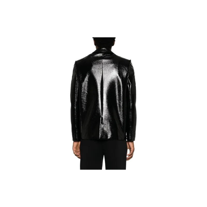 COURREGES Buttoned Leather Jacket-2