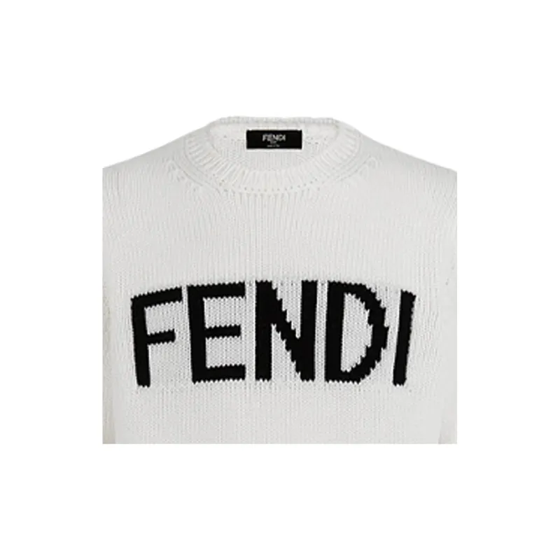 FENDI Sweaters Men White-6