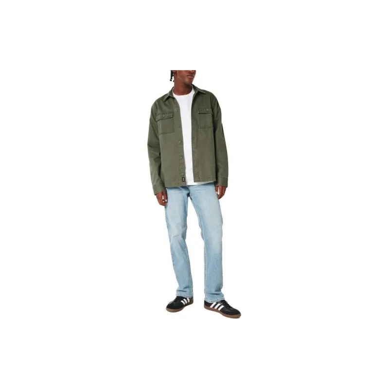 Hollister Denim Jacket Men's Olive Green-1