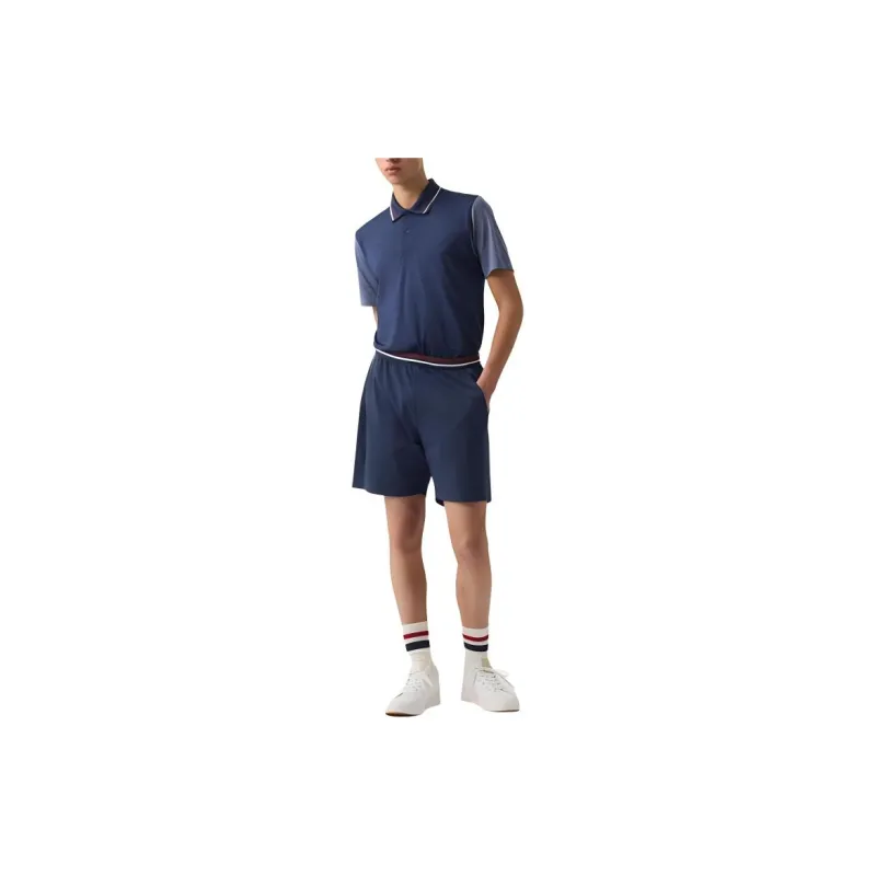 Jw Anderson X UNIQLO JW Anderson X Roger Federer Collaboration Series Casual Shorts Unisex 69 Navy Blue-1