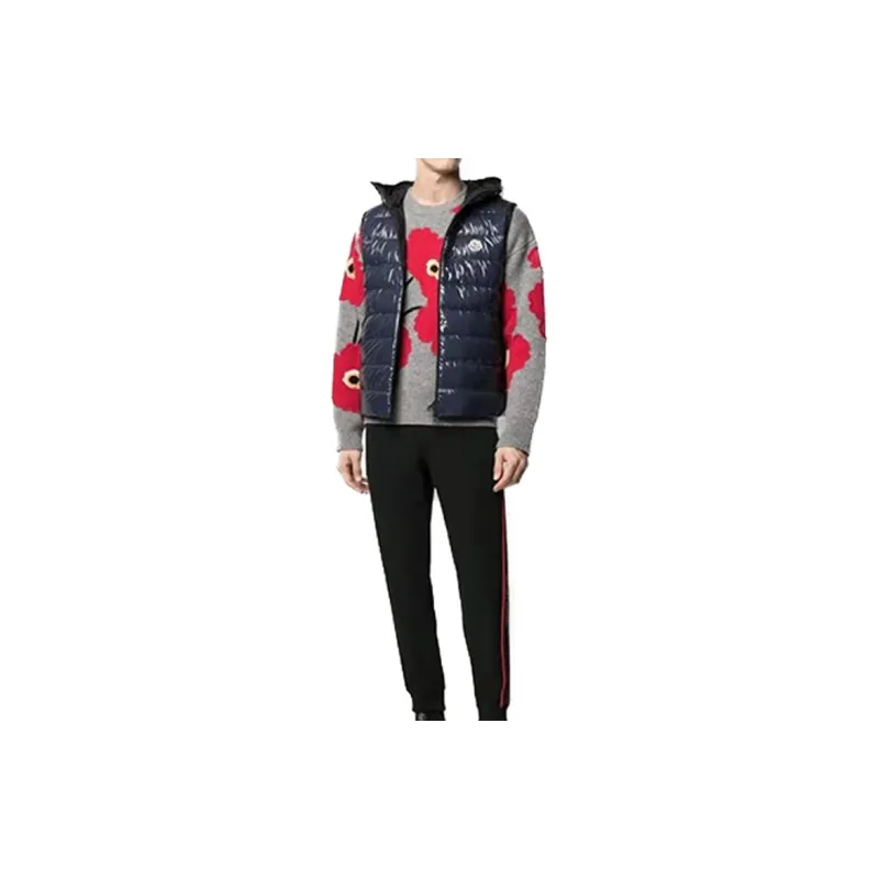 Moncler Vests Men Dark Blue-1
