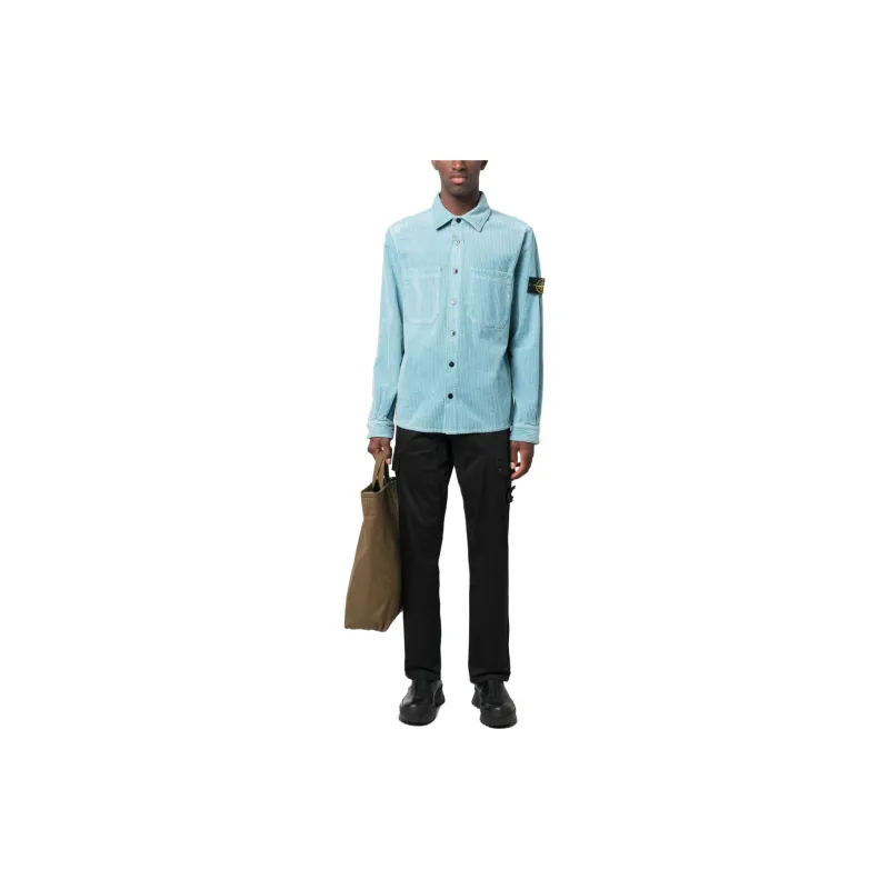 STONE ISLAND Shirt Men's Sky Blue-2