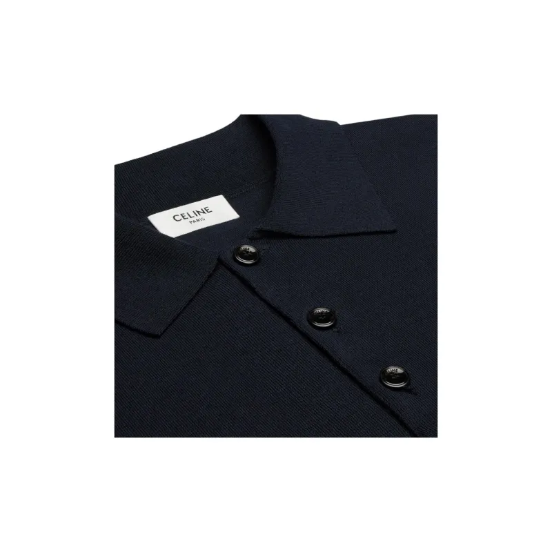 CELINE Triomphe Polo In Fine Cotton-3