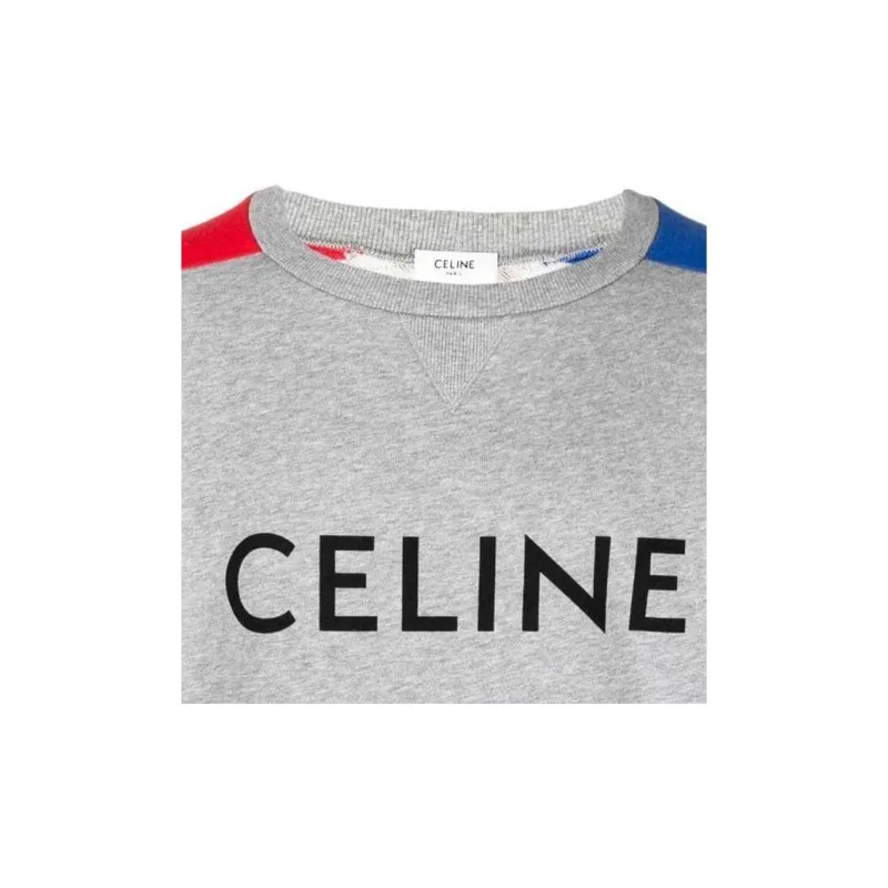 CELINE Sweatshirts Men Gray-4