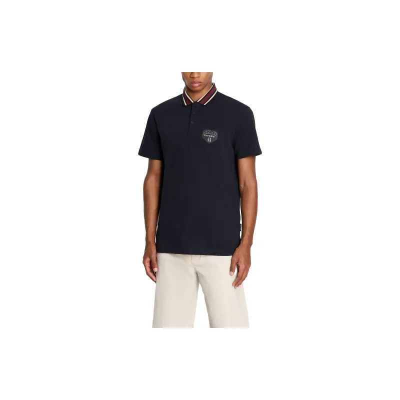 ARMANI EXCHANGE Polo Shirts Men Navy-3