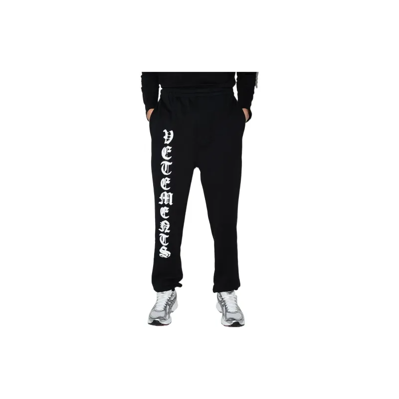 Vetements Knitted Sweatpants Men Black-2