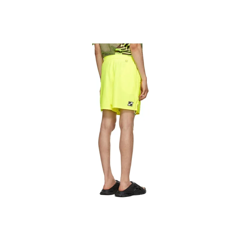 WE11DONE Casual Shorts Unisex Yellow-2