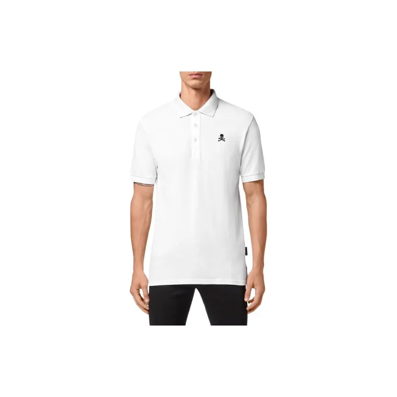 PHILIPP PLEIN Polo Shirts Men White-1