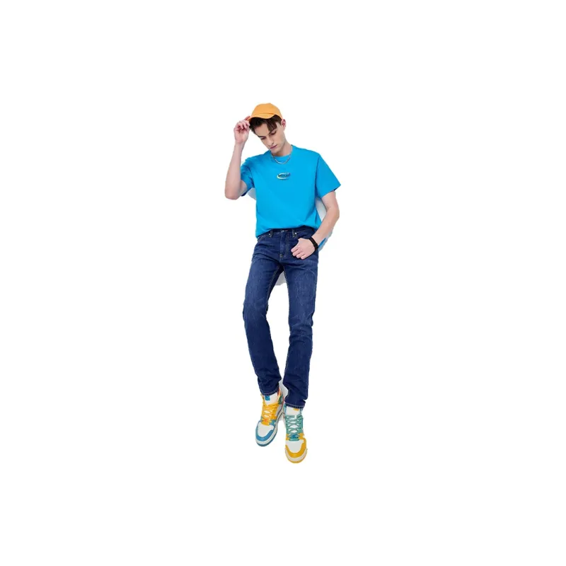 Lee Xline Jeans Men Medium Dark Blue-2