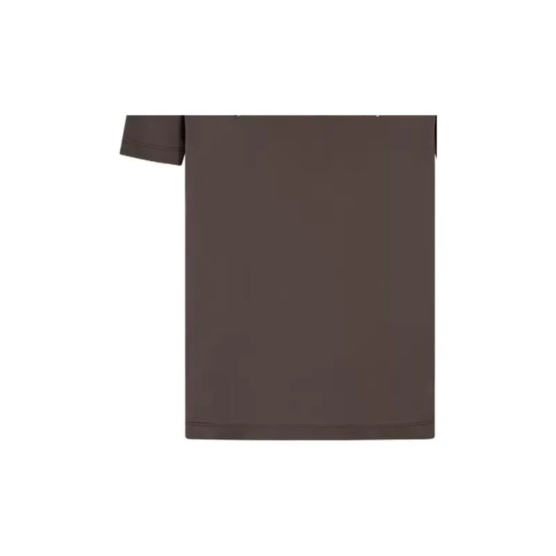 EMPORIO ARMANI EA7 Alphanumeric Print Crew Neck Short Sleeved T Shirt Men's Soil Brown-1