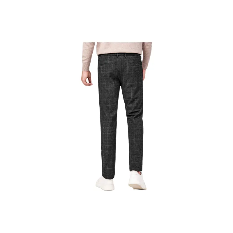 STAVA Casual Pants Men's Black Gray Color-3