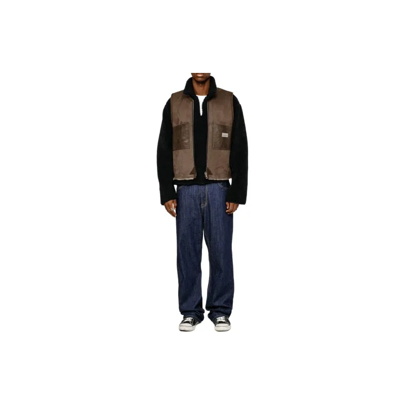 Stussy X Our Legacy Work Shop Reversible Shearling Vest-4
