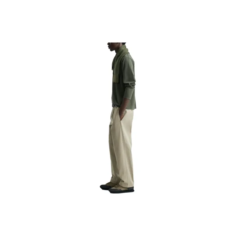 ZARA T-Shirts Men Dark Khaki-2