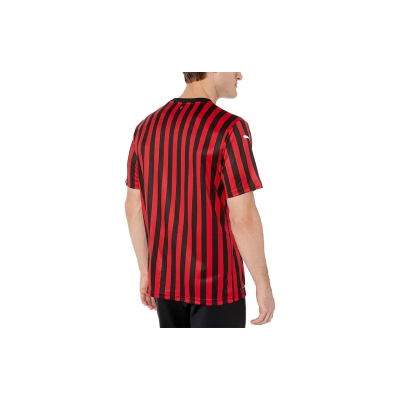 PUMA T Shirt Men's Black Red Stripes-3
