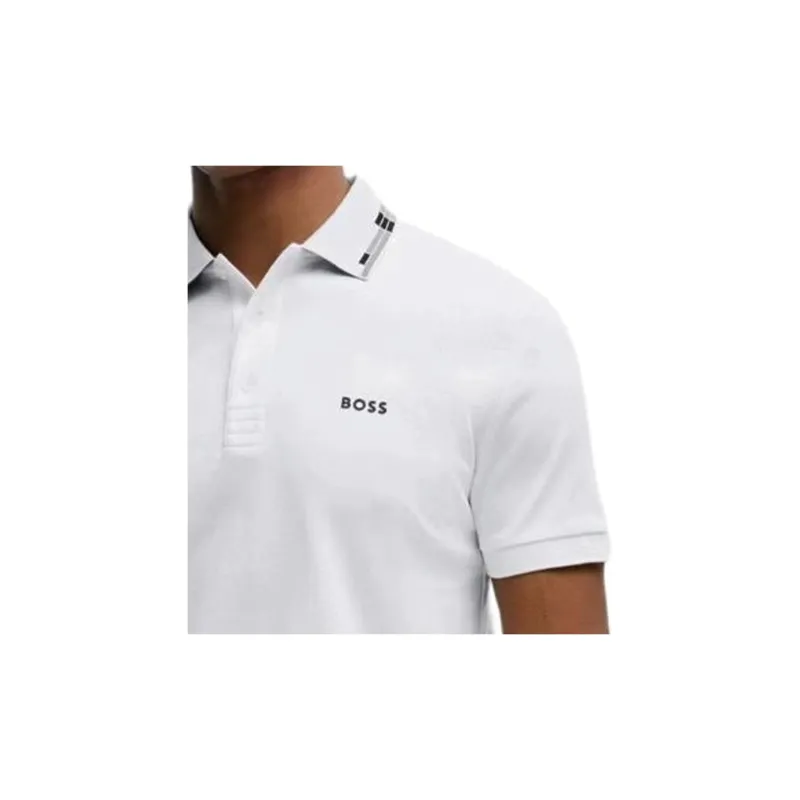 HUGO BOSS Logo print Polo Shirt-5