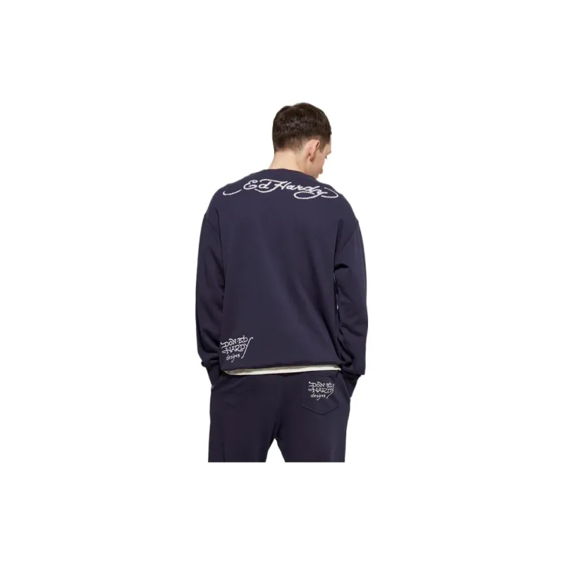 Ed Hardy Polo Shirts Men Midnight Blue E1OWM064-5