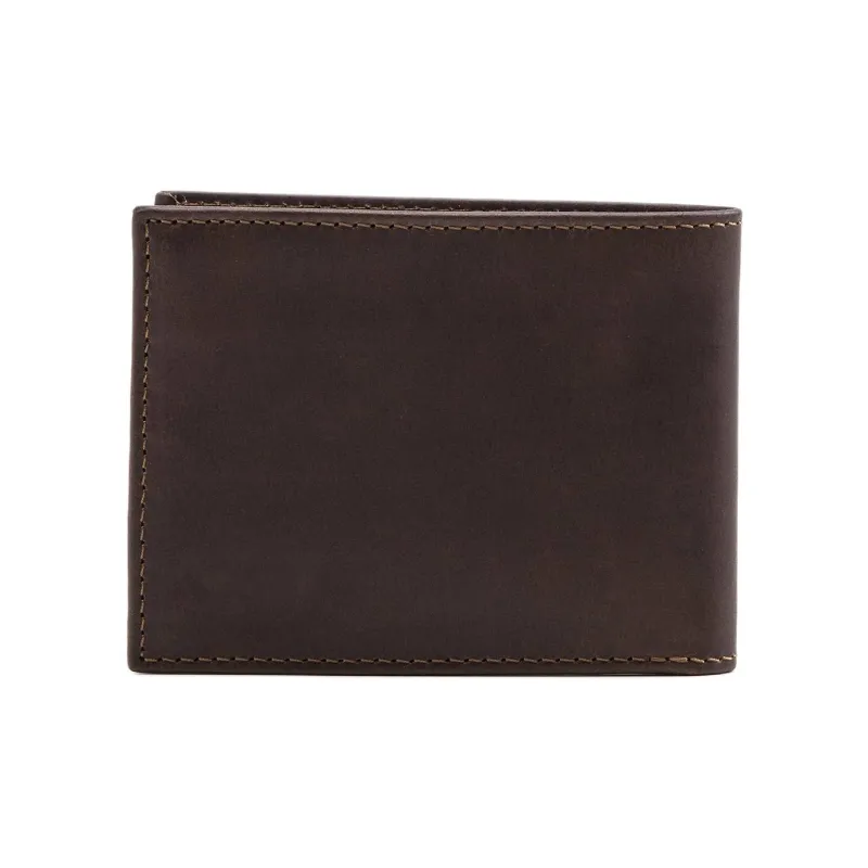 Levi’s Grained Cow Leather Wallet Men's Dark Brown-1