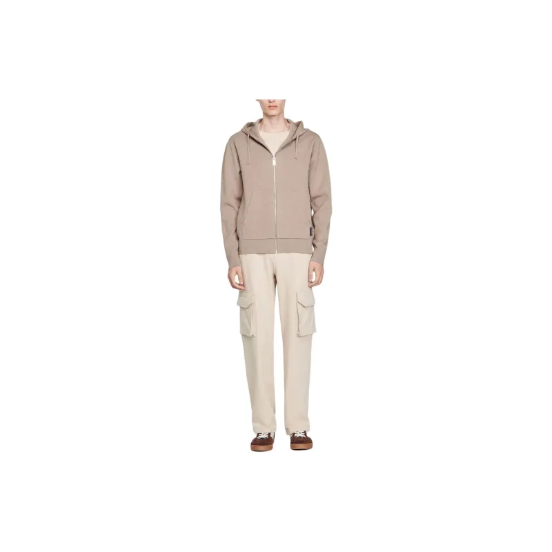Sandro Jackets Coats Men's Brown-1
