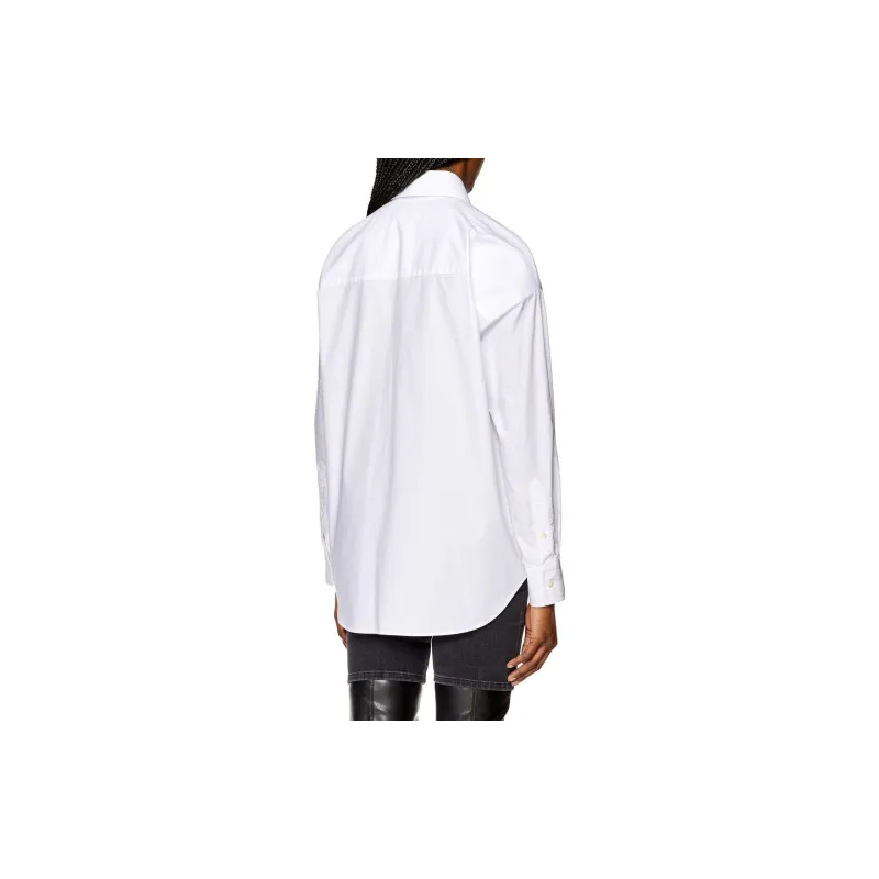 DIESEL Oval D embroidered Cotton Shirt-2