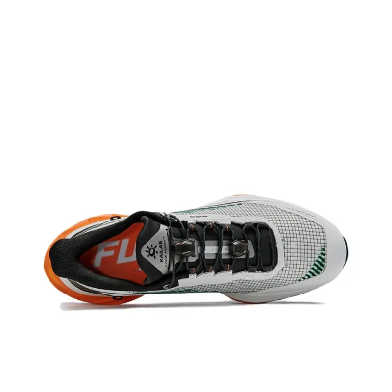 KAILAS FUGA Anti-Slip Wear-Resistant Low-Top Carbon Plate Trail Running Running Shoes Men's Gray Orange-2