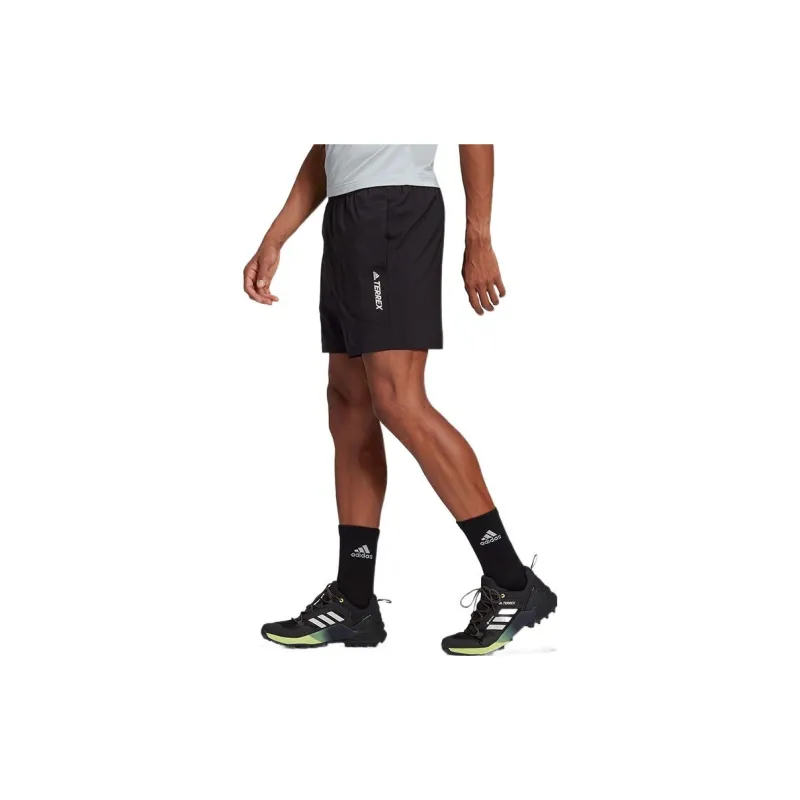 Adidas Terry Logo-print Running Shorts-3