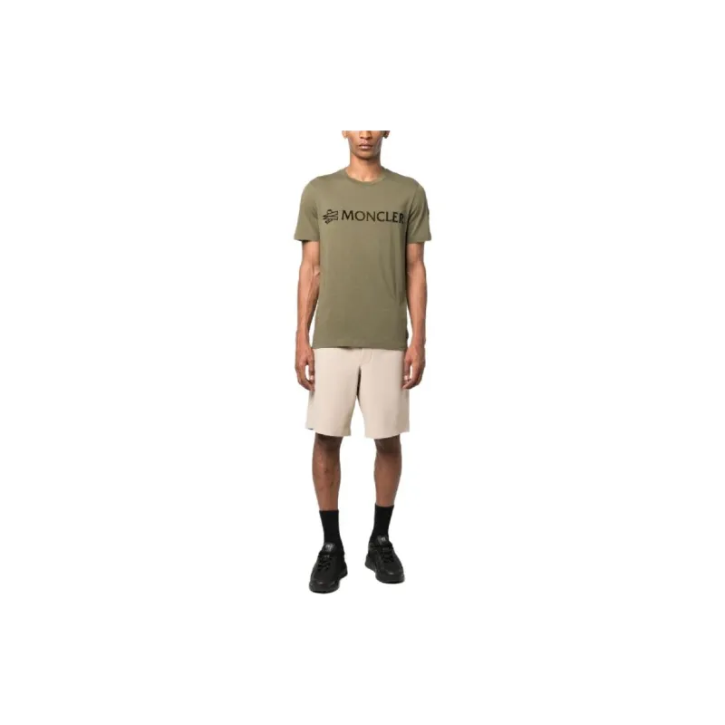 Moncler T-Shirts Men Khaki-1