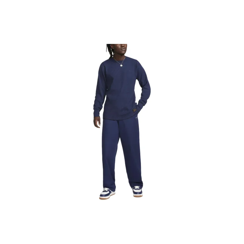 Nike Long-Sleeve Heavyweight Waffle Top Sweatshirt Men's Obsidian-2