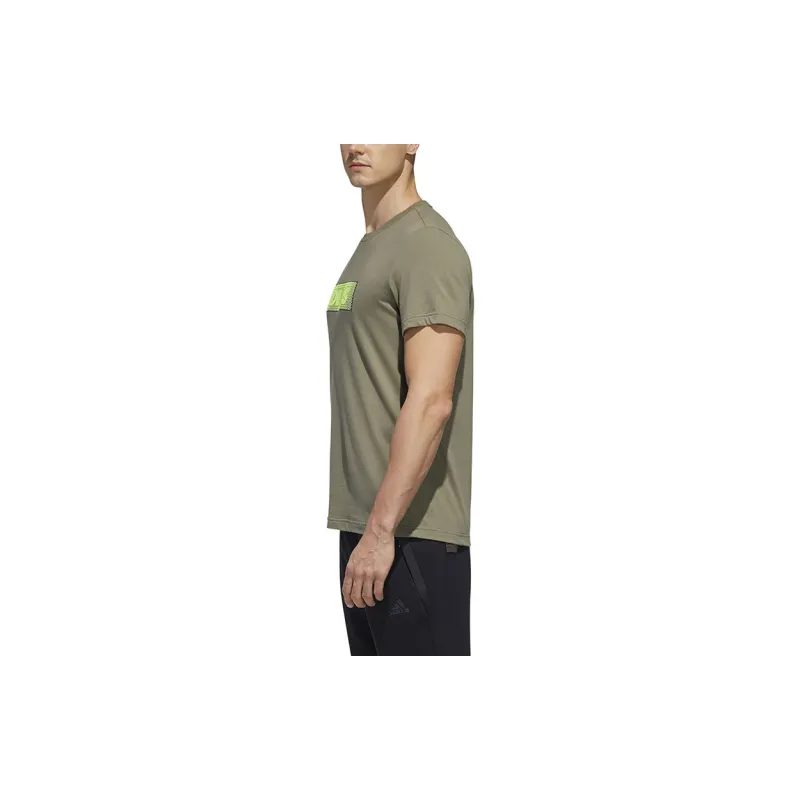 Adidas T Shirts Men Brown Green-4