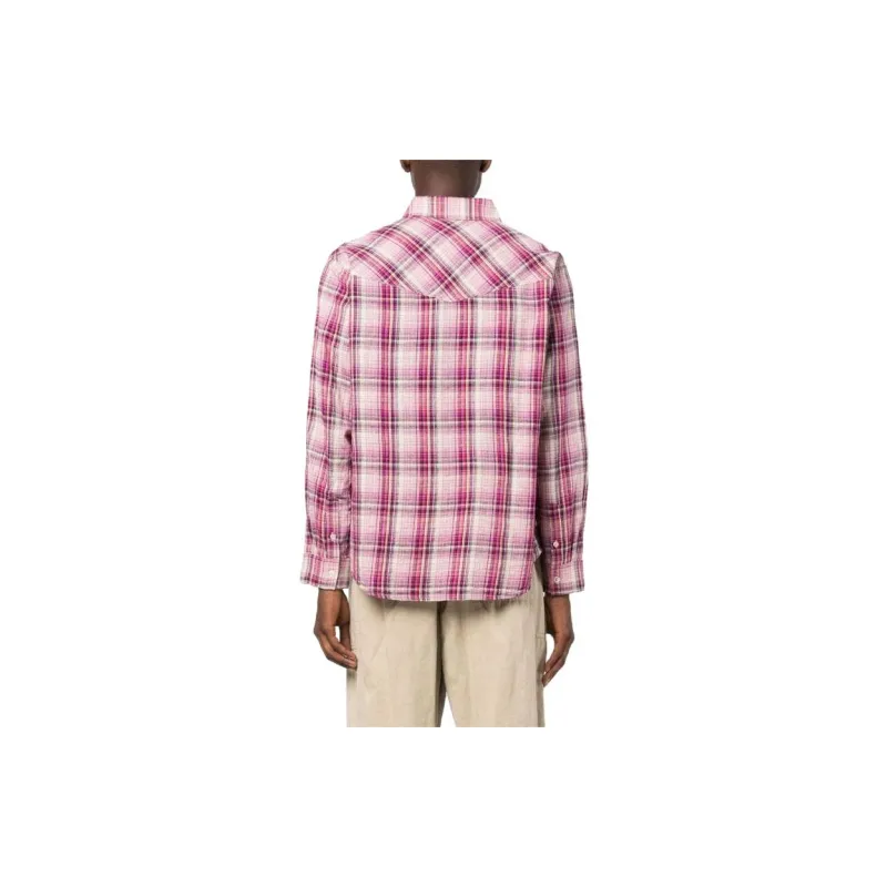 ISABEL MARANT Checked Long Sleeved Shirt-3