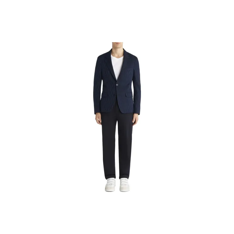 ETRO Single Breasted Logo Detailed Blazer-3