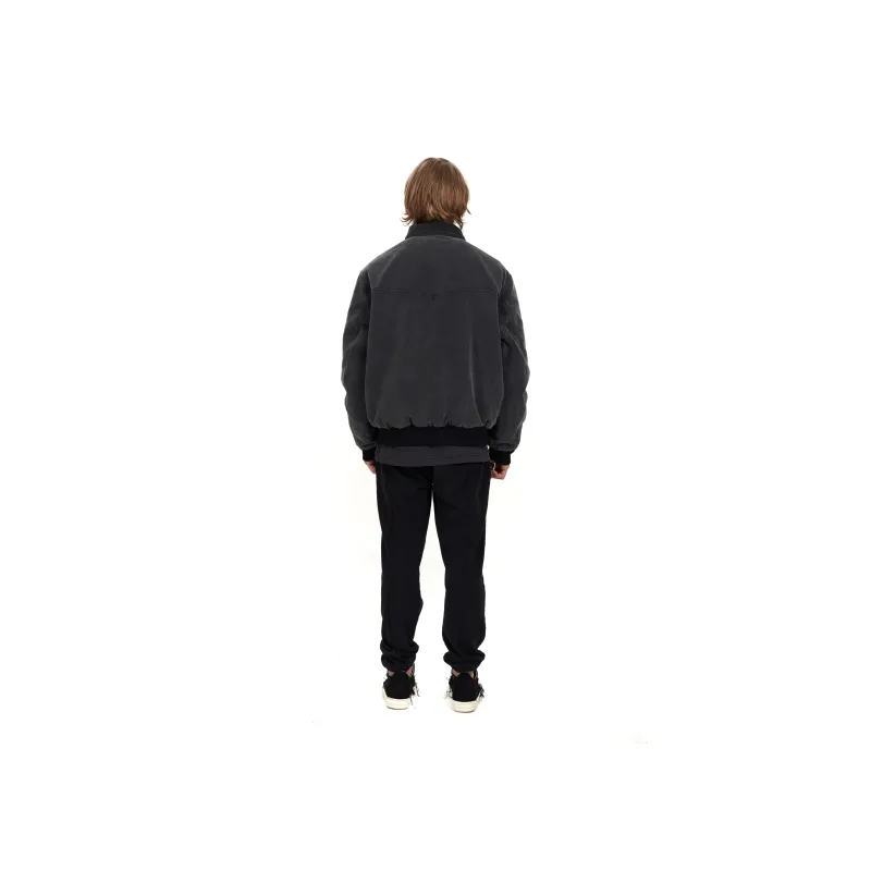 False Perception Jacket Unisex Washed Black-3