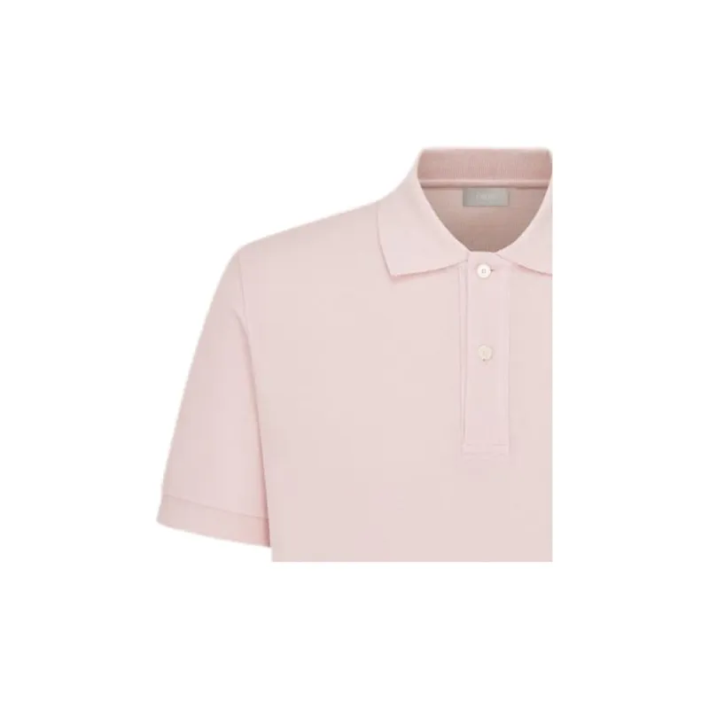 DIOR SS24 Polo Shirt Men's Pink-3