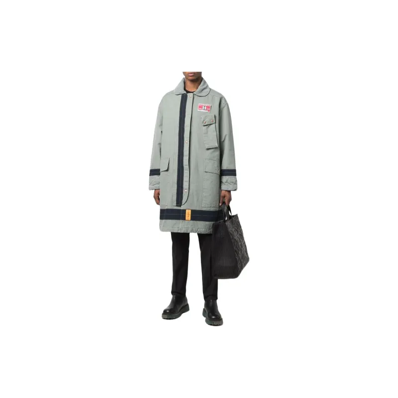 DIESEL Coats Unisex Green-1