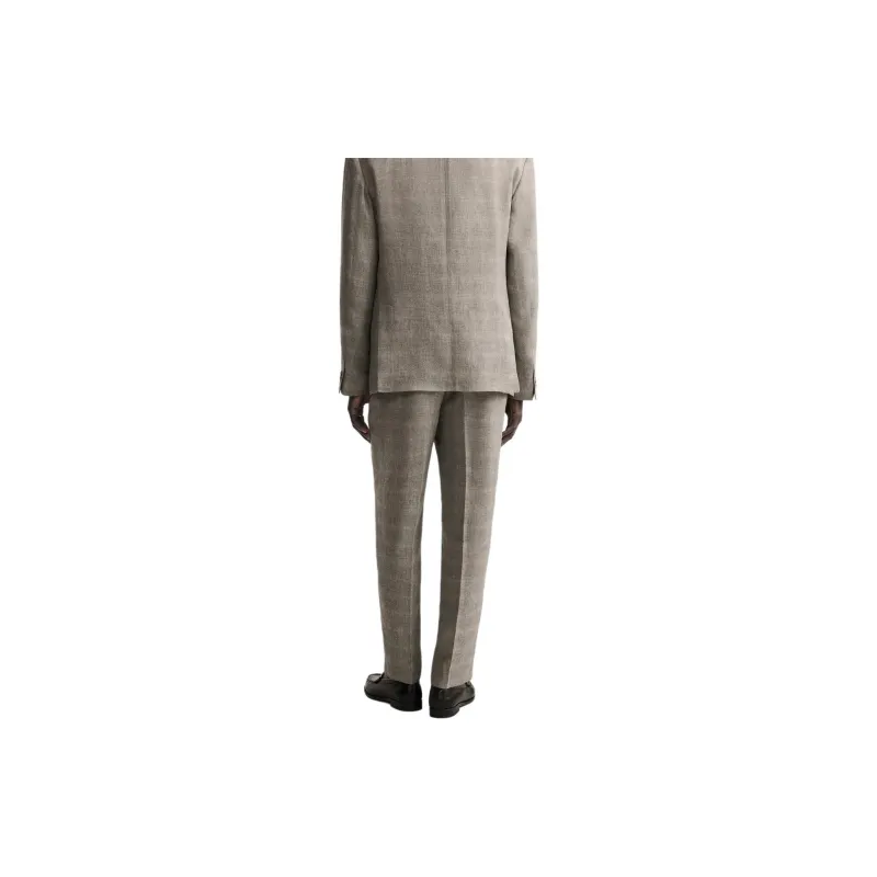 ZARA Suit Trousers Men Brown-3