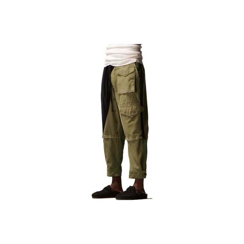 GREG LAUREN Army Jacket Tux Panelled Trousers-3