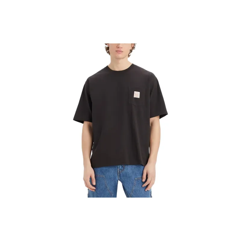 Levi's Short Sleeve Workwear T Shirt T Shirt Men's Black-2