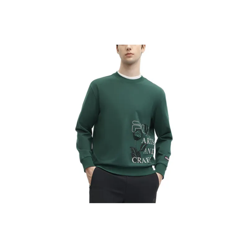 FILA x V&A Sweatshirt Men's Shadow Green-2