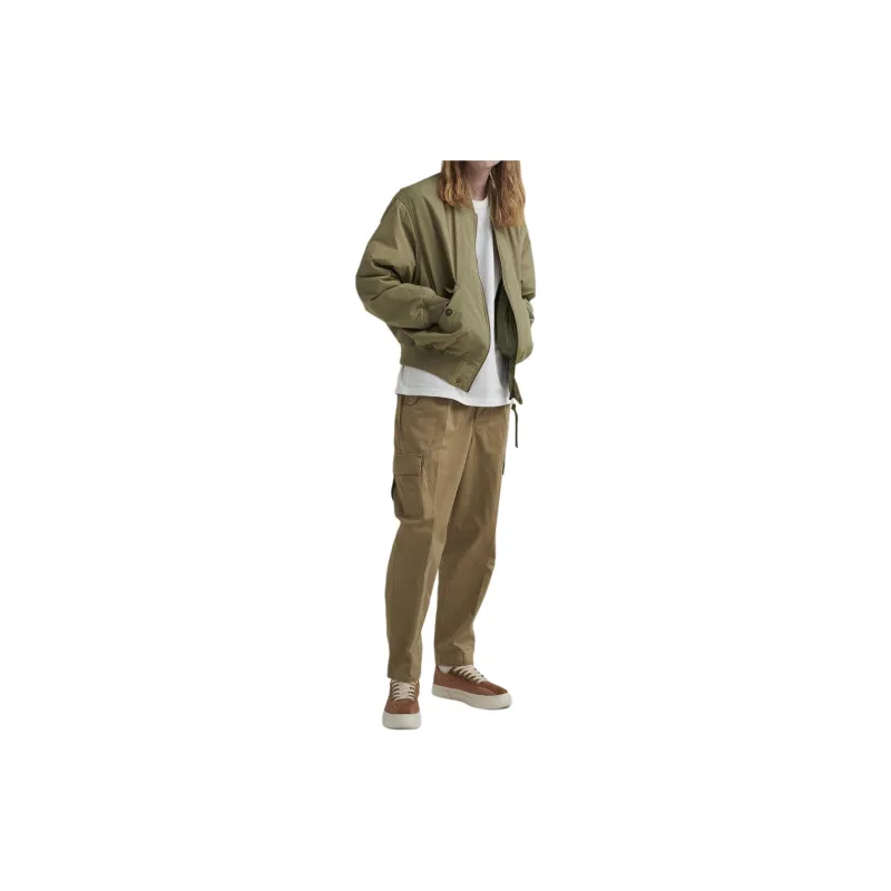 BARBOUR Faulkner Tapered Cargo Trousers Casual Pants Men's Khaki-4