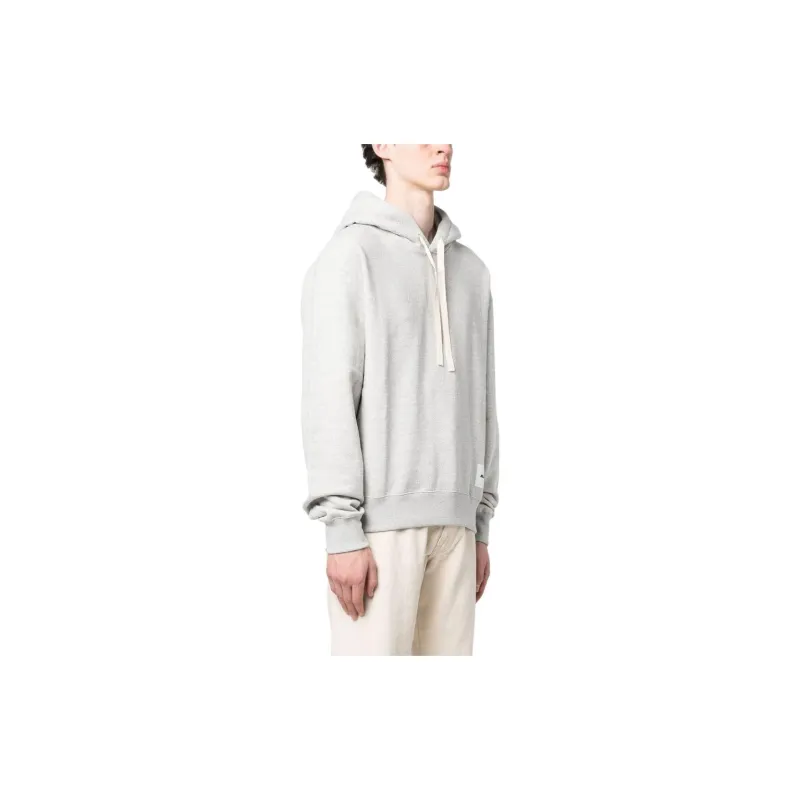 JIL SANDER + Logo Patch Drawstring Hoodie-2