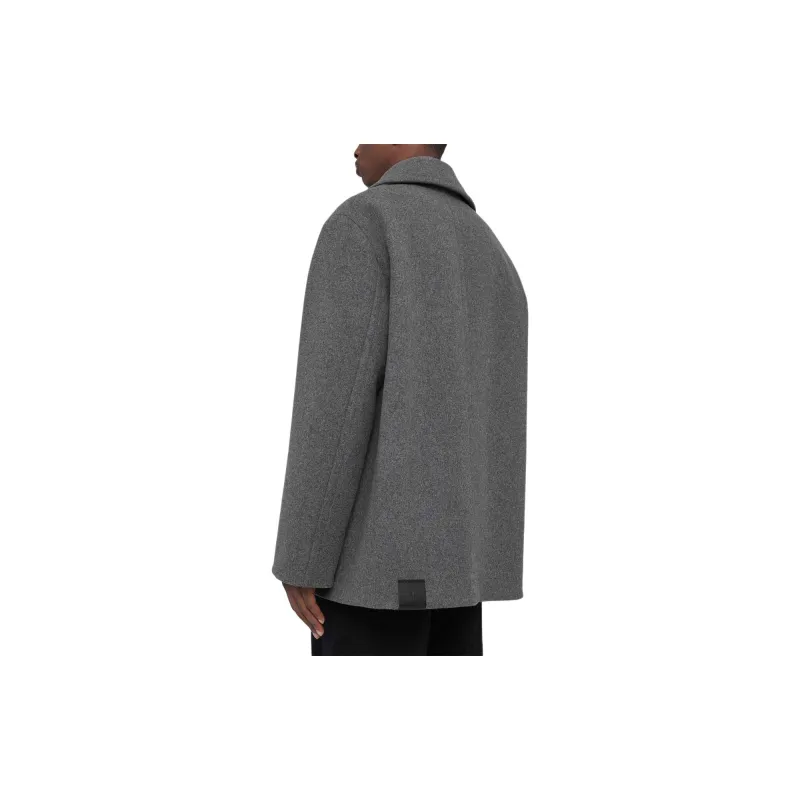 JIL SANDER + Double Breasted Felted Coat-2