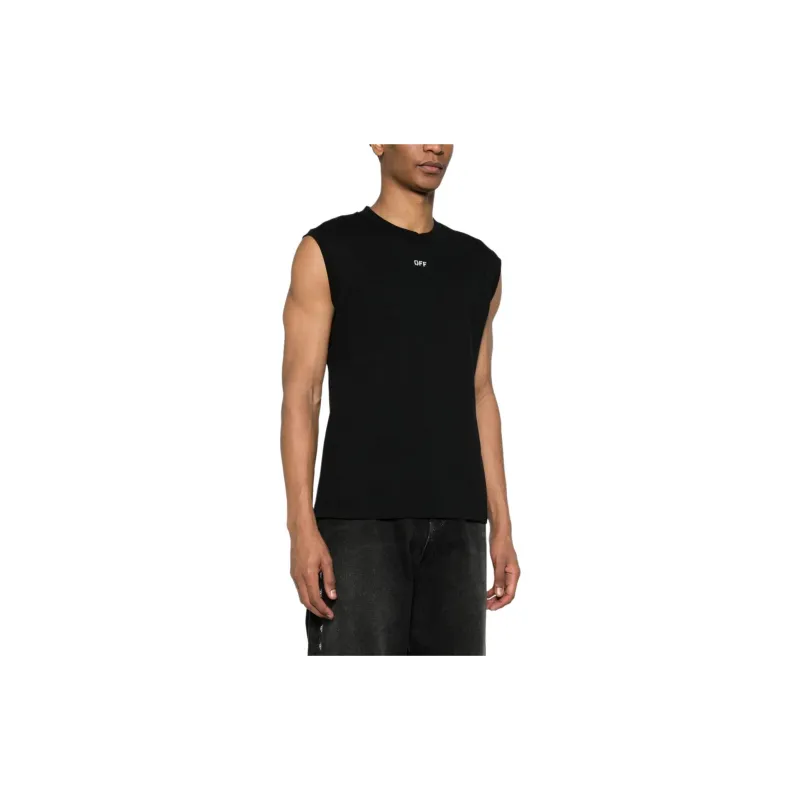 OFF-WHITE Logo-print Cotton Tank Top-3
